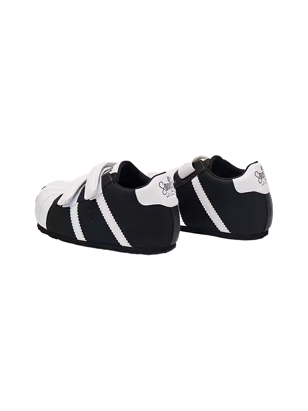 SMILEY | Shell Toe Chunky Velcro Shoes-Black - PSYLOS 1, SMILEY | Shell Toe Chunky Velcro Shoes-Black, Casual Sneakers, SMILEY, PSYLOS 1
